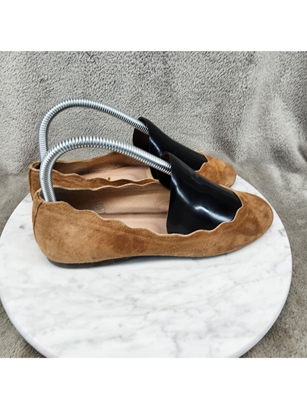 fs/ny Shoes Womens Size 6 Brown Suede Slip On Loafer Flats *Read* - Picture 4 of 12